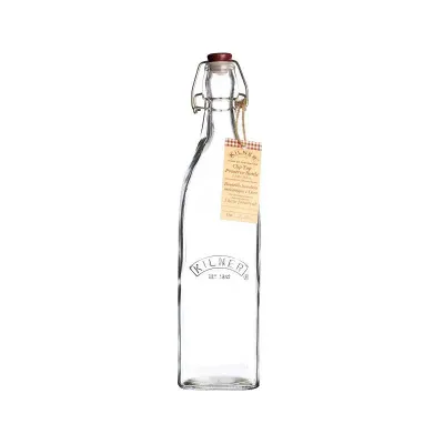 Бутылка стеклянная Kilner Clip Top Bottles 0,55 л, с бугельной пробкой, прозрачная