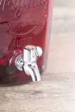 Диспенсер для напитков Kilner Original 8 л стеклянный с краном и крышкой на клипсах, прозрачный — фото 2