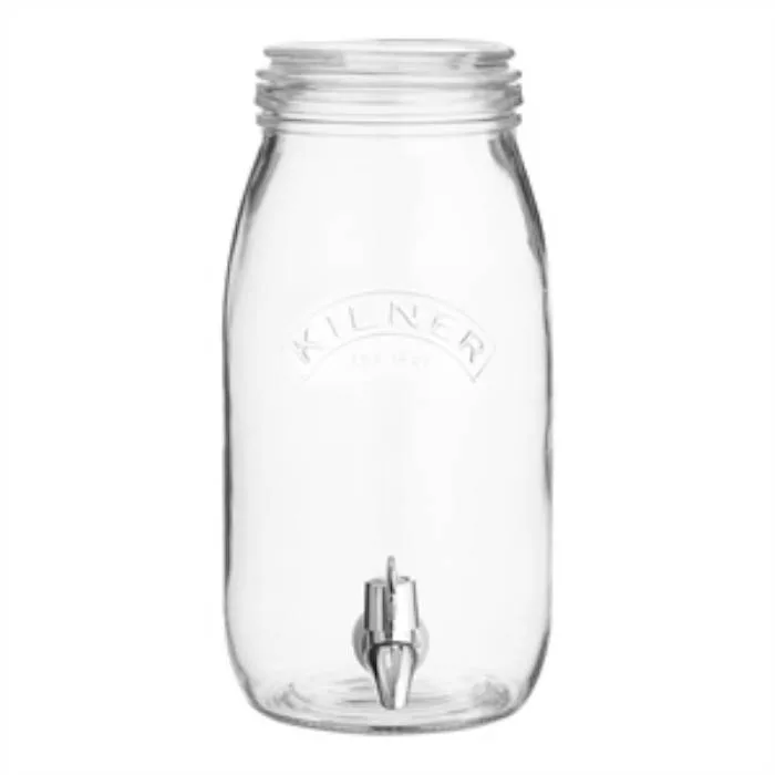 Диспенсер для напитков Kilner 3 л стеклянный со стеклянной крышкой и краном, прозрачный