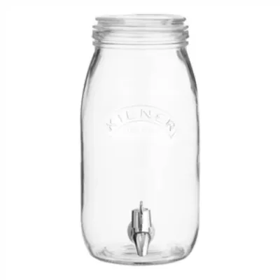 Диспенсер для напитков Kilner 3 л стеклянный со стеклянной крышкой и краном, прозрачный