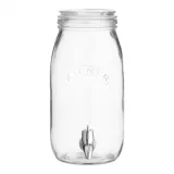 Диспенсер для напитков Kilner 3 л стеклянный со стеклянной крышкой и краном, прозрачный — фото 1