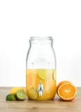 Диспенсер для напитков Kilner 3 л стеклянный со стеклянной крышкой и краном, прозрачный — фото 2