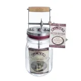 Ручная маслобойка Kilner со стеклянной банкой 1 л и рукояткой, стекло и сталь — фото 3