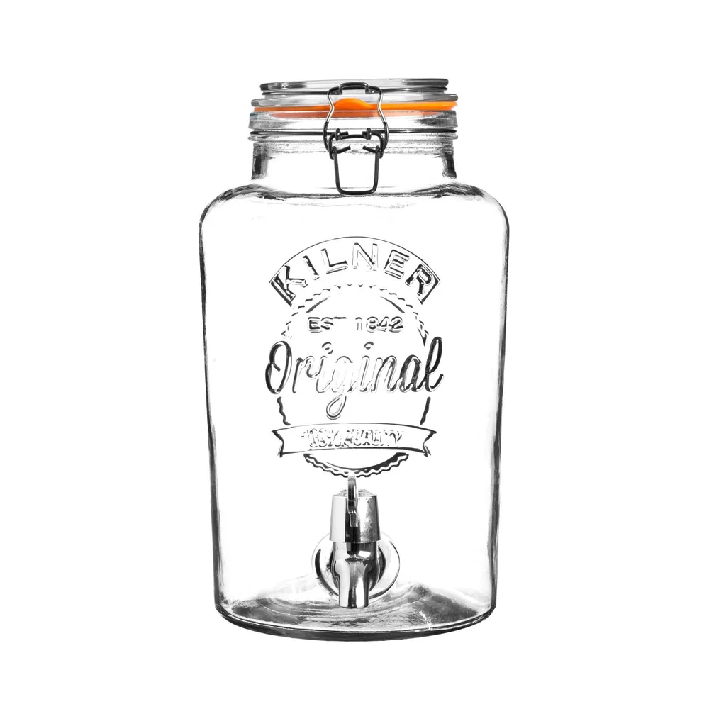 Диспенсер для напитков Kilner Original 5 л стеклянный с краном, прозрачный