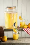 Диспенсер для напитков Kilner Retro 5 л стеклянный с краном и рифлёными стенками, прозрачный — фото 2