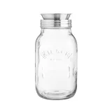 Банка Kilner с тёркой-спиралью для овощей 1 л, стекло и нержавеющая сталь, прозрачная — фото 1
