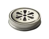 Набор из 6 ажурных крышек для банок с ручкой Kilner Preserve Jars, металл, серебристые — фото 1