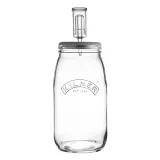 Банка для квашения Kilner 3 л, стекло с силиконовой крышкой и керамическими грузилами — фото 1
