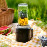 Блендер беспроводной KitchenAid GO без аккумулятора, стакан-бутылка 0,47 л, 7 скоростей, чёрный — фото 4