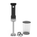 Блендер погружной беспроводной KitchenAid GO 5KHBRV00BM без аккумулятора, стакан 1 л, ножка 18 см, чёрный — фото 1