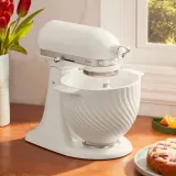 Керамическая чаша для миксера KitchenAid 4,7 л Meringue для Artisan 5 и Classic, белая — фото 3