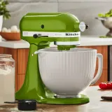 Чаша керамическая для миксера KitchenAid Classic Columns 4,7 л белая — фото 4