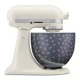 Керамическая чаша для миксера KitchenAid 4,7 л Blue Vintage Florals для Artisan 5 и Classic, синяя — фото 2