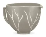 Керамическая чаша для миксера KitchenAid 4,7 л Bare Trees для Artisan 5 и Classic, бежевая — фото 2
