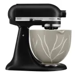 Керамическая чаша для миксера KitchenAid 4,7 л Bare Trees для Artisan 5 и Classic, бежевая — фото 4