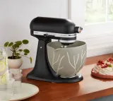 Керамическая чаша для миксера KitchenAid 4,7 л Bare Trees для Artisan 5 и Classic, бежевая — фото 5