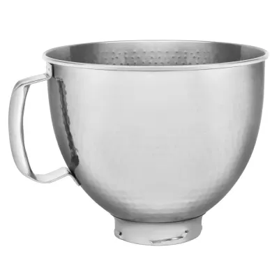 Чаша стальная чеканная для миксера KitchenAid 4,8 л серебристая