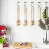 Ложка для макарон KitchenAid Coreline Birch 6,4 x 2 x 34 см, берёза и нержавеющая сталь — фото 2