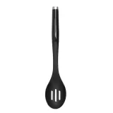 Кухонная ложка с отверстиями KitchenAid Classic Onyx Black 34 x 7 см, пластик, чёрная — фото 1