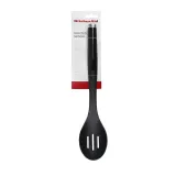 Кухонная ложка с отверстиями KitchenAid Classic Onyx Black 34 x 7 см, пластик, чёрная — фото 5