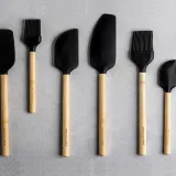 Силиконовая ложка KitchenAid Classic Bamboo 6,2 x 1,7 x 31,6 см — фото 2