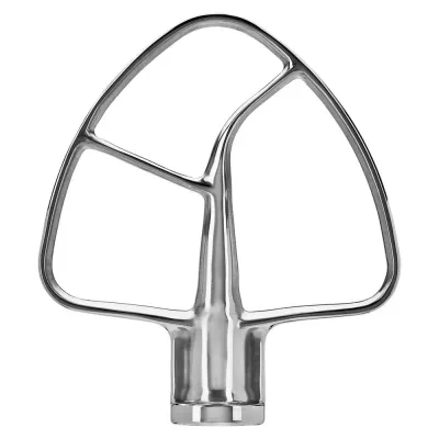 Лопатка плоская KitchenAid INOX из нержавеющей стали для миксеров Artisan 5 и Classic серебристая