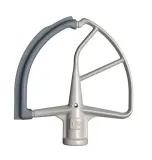 Лопатка Flex KitchenAid со скребком для миксера Artisan 7, металл и силикон, белый, серый — фото 1