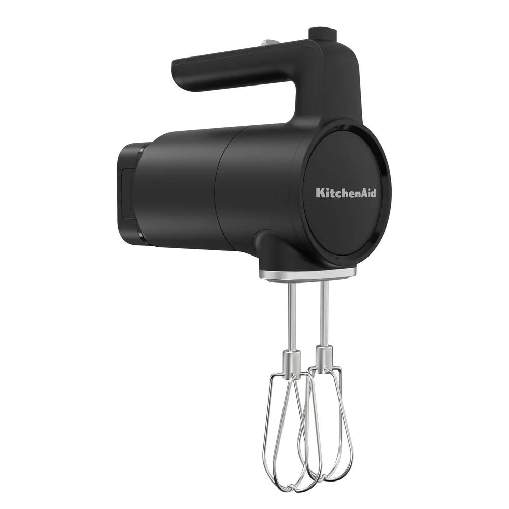 Миксер ручной KitchenAid Go беспроводной 7 скоростей без аккумулятора чёрный матовый