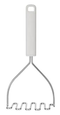 Толкушка для картофеля KitchenAid Porcelain White 25,5 см, нержавеющая сталь и пластик, белая