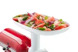 Увеличенный загрузочный лоток KitchenAid для насадки-мясорубки, белый — фото 2