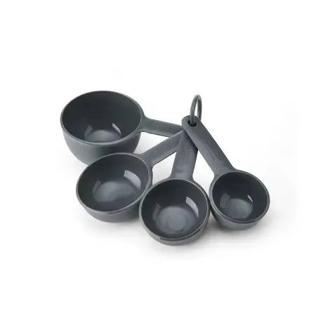 Набор мерных ёмкостей KitchenAid Charcoal Grey, 237, 118, 79 и 59 мл, пластик BPA Free, серый