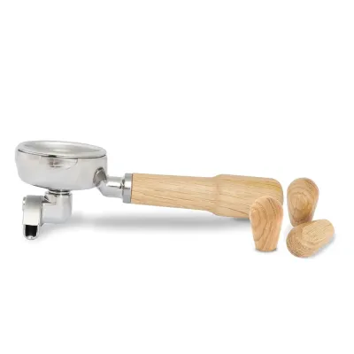 Холдер La Pavoni 58 мм с ручкой из дуба для кофемашин Cellini Evolution и Botticelli Specialty