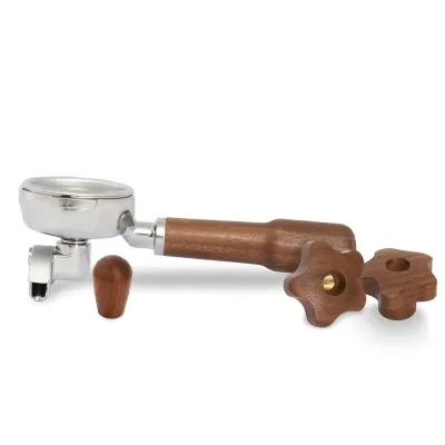 Холдер La Pavoni 58 мм с ручкой из ореха Canaletto для кофемашин Botticelli Evolution, Cellini Classic, Mini Cellini
