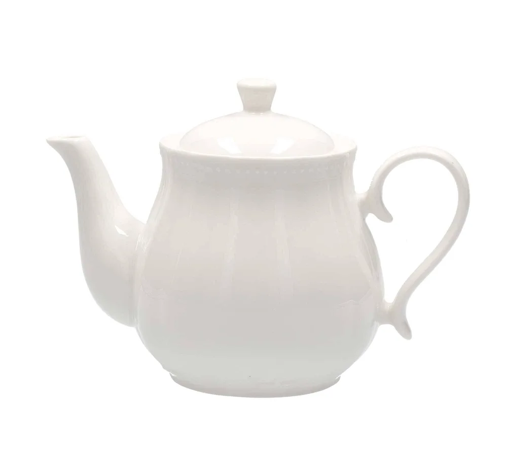 Чайник заварочный фарфоровый La Porcellana Bianca Ducale 1,25 л, белый