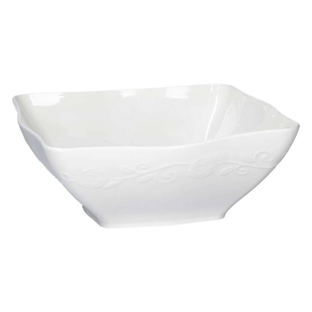 Миски глубокие фарфоровые La Porcellana Bianca Florentina 22 x 22 см, набор 2 шт, белые