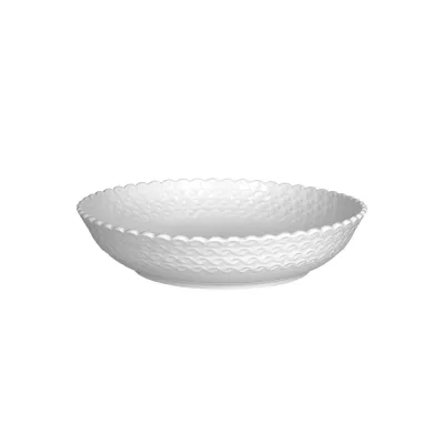 Тарелки глубокие для супа фарфоровые La Porcellana Bianca Momenti 24 см, набор 6 шт, белые