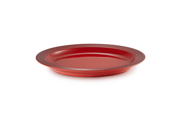 Тарелка большая Le Creuset 27,3 см, каменная керамика, вишнёвая