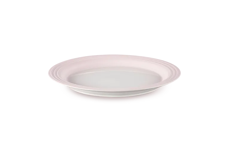 Тарелка обеденная Le Creuset 27,3 см, каменная керамика, shell pink, розовая