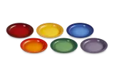 Тарелки большие Le Creuset Rainbow 27.3 см, набор 6 шт, каменная керамика, разноцветные — фото 2