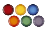 Тарелки большие Le Creuset Rainbow 27.3 см, набор 6 шт, каменная керамика, разноцветные — фото 3