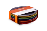 Тарелки большие Le Creuset Rainbow 27.3 см, набор 6 шт, каменная керамика, разноцветные — фото 4