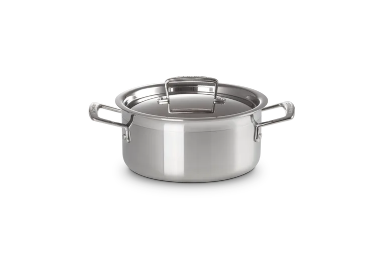 Кастрюля Le Creuset 3-ply из нержавеющей стали 20 см, 3 л, с крышкой