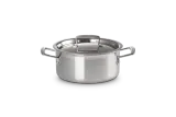 Кастрюля Le Creuset 3-ply из нержавеющей стали 20 см, 3 л, с крышкой — фото 1