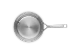 Сковорода Le Creuset 3-ply 20 см, нержавеющая сталь без антипригарного покрытия, для индукционных плит, серебристая — фото 4