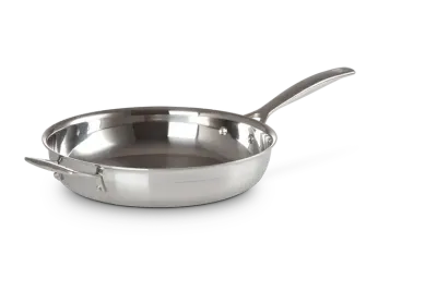 Сковорода Le Creuset 3-ply 28 см без покрытия с дополнительной ручкой, нержавеющая сталь, для индукции