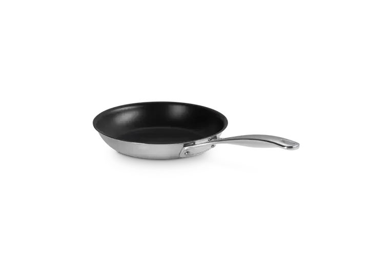 Сковорода Le Creuset 3-ply Plus Signature 20 см, нержавеющая сталь, антипригарная, для индукции, серебристая