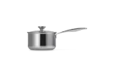 Сотейник Le Creuset 3-ply Plus Signature с крышкой 16 см, 1,9 л, нержавеющая сталь — фото 1