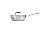 Сковорода-сотэ Le Creuset 3-ply с крышкой 20 см, 1,9 л, нержавеющая сталь, для индукционных плит, серебристая — фото 1