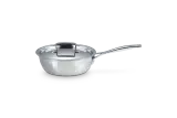 Сковорода-сотэ Le Creuset 3-ply с крышкой 20 см, 1,9 л, нержавеющая сталь, для индукционных плит, серебристая — фото 7