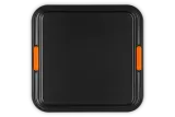 Противень для выпечки Le Creuset 31 см, углеродистая сталь с антипригарным покрытием, силиконовые ручки, черный — фото 1